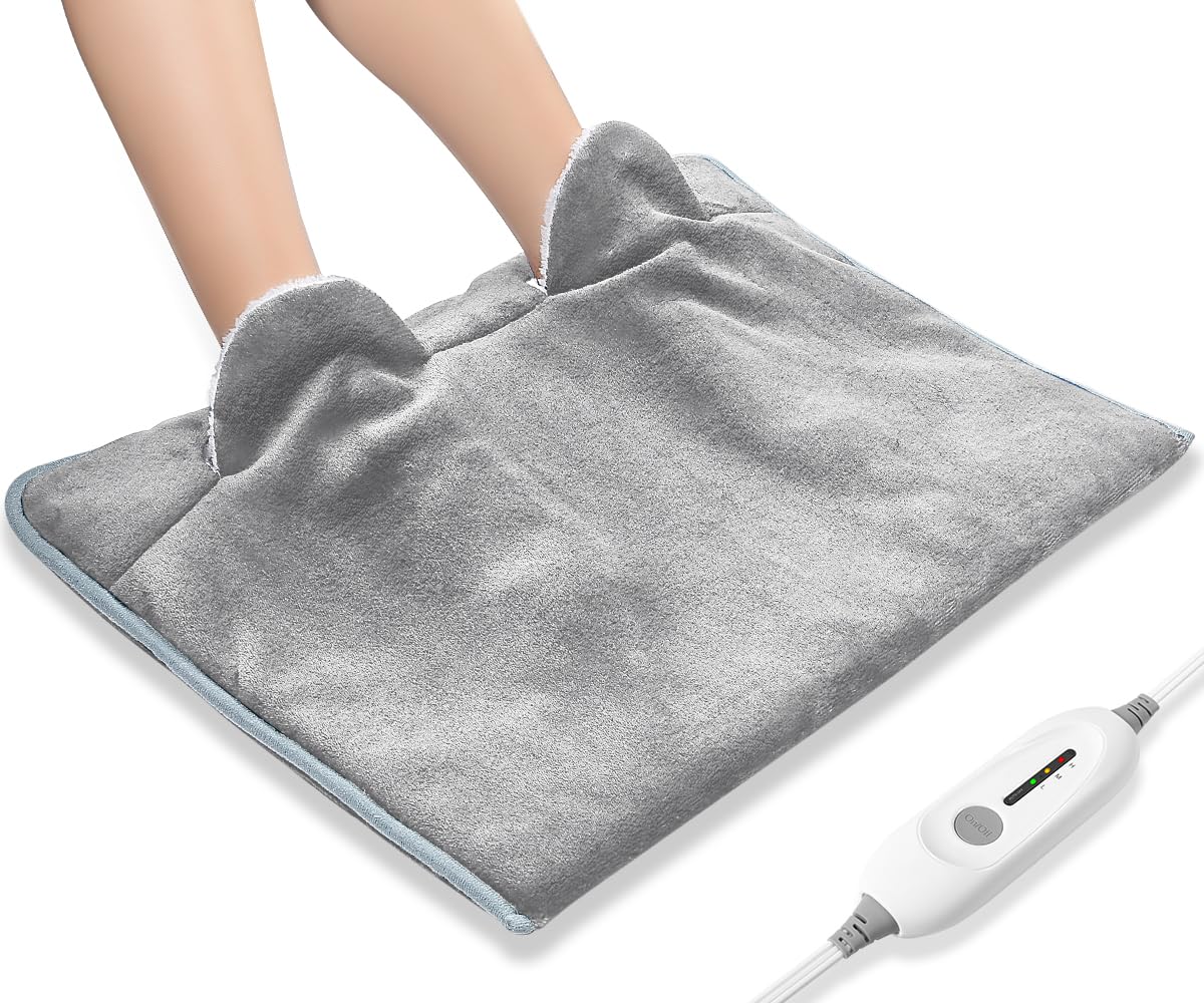 PROALLER heated foot warmer shown on a desk for cold workdays