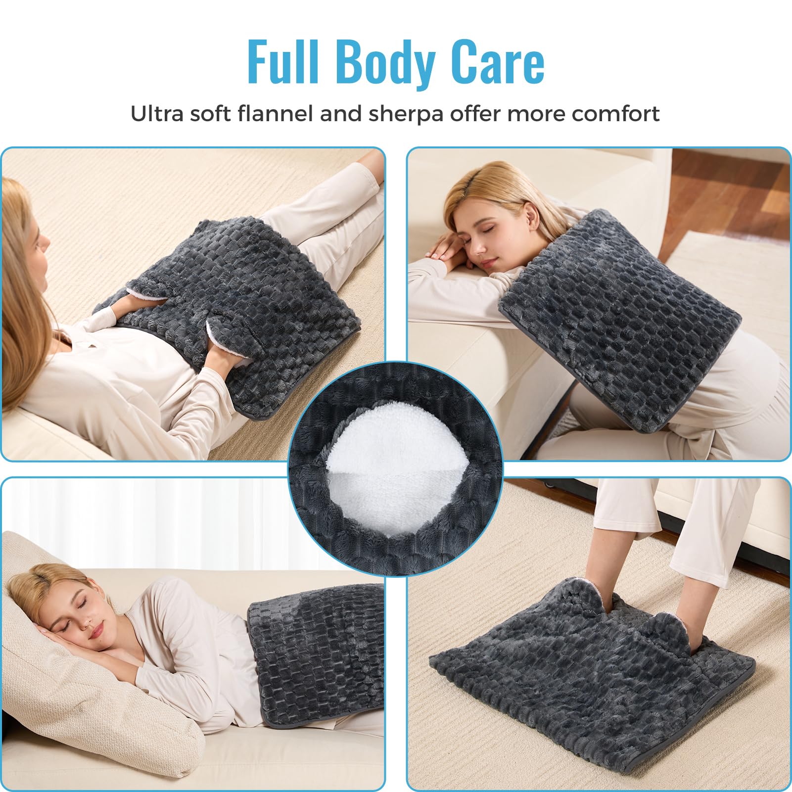 PROALLER foot warmer features a 10ft cord for flexible placement