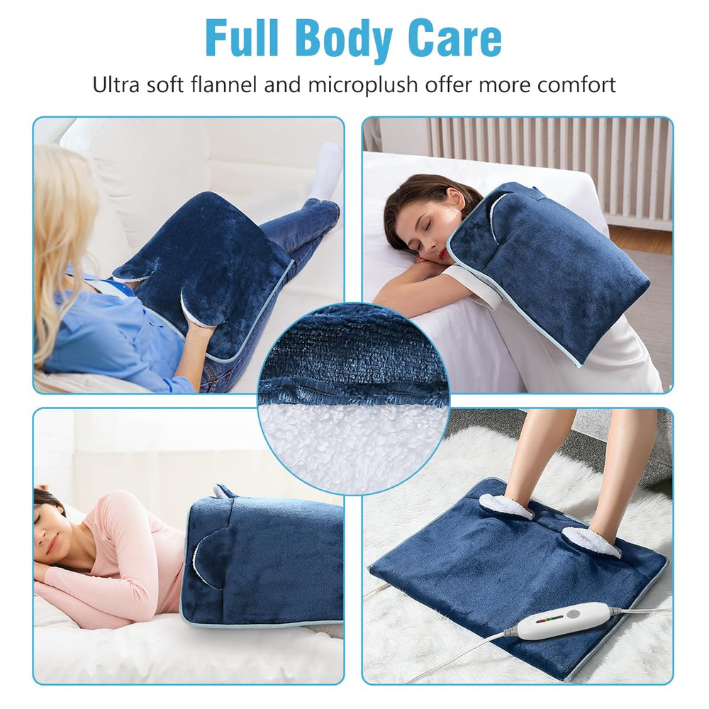 PROALLER foot warmer auto-off after two hours for safety and efficiency