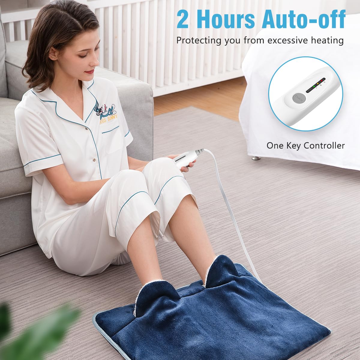 PROALLER foot warmer offers three heat levels for customizable comfort