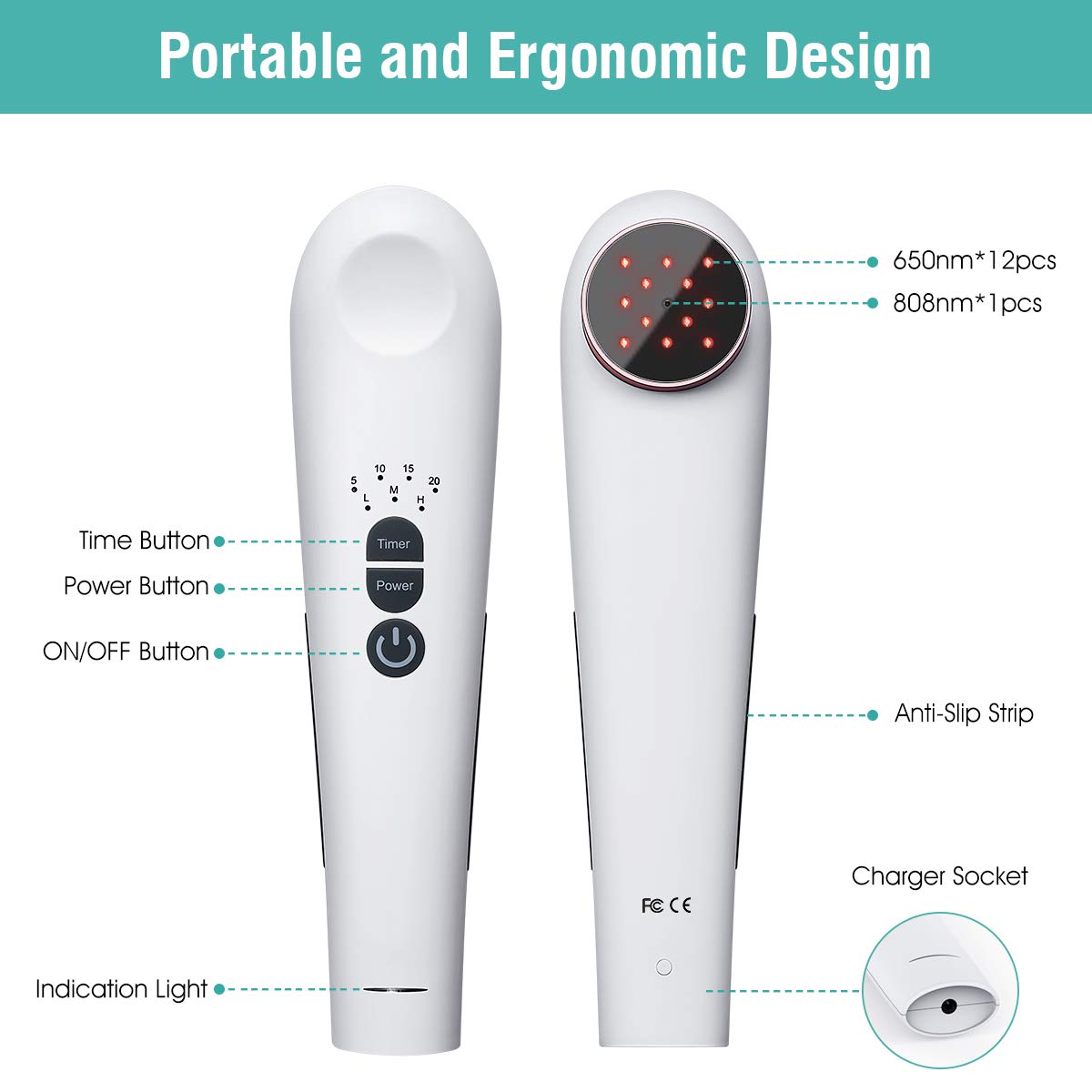 PROALLER portable red-light therapy handheld for on-the-go relief