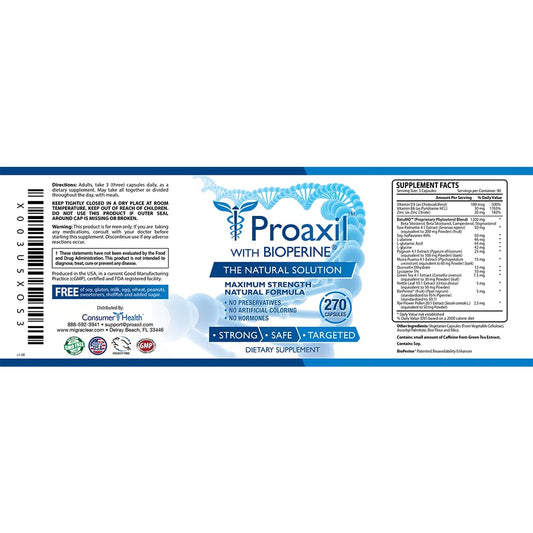 Proaxil capsules closeup highlights vegan, USA-made prostate support and bladder comfort.