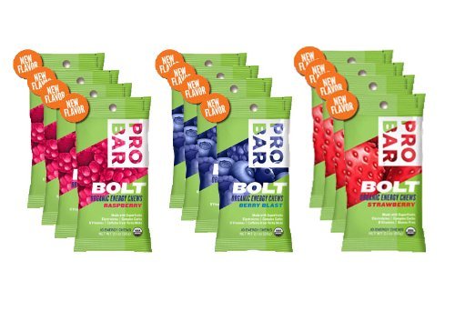 Probar Bolt energy chews bundle 12-pack for sustained workouts