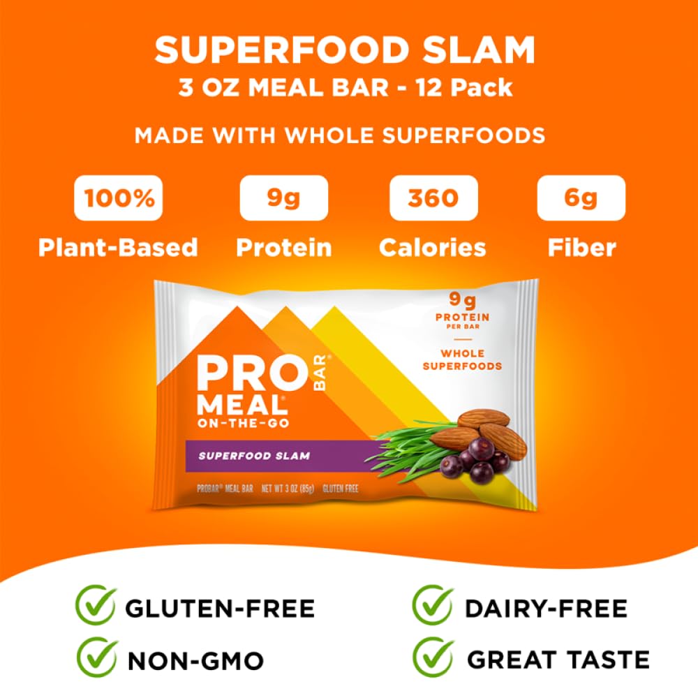 PROBAR MEAL Bar featuring greens, oats and seeds for plant-based nourishment