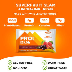 PROBAR MEAL Bar bite showing nutty texture and fruit mix.