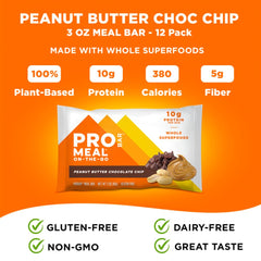 PROBAR MEAL Bar ingredients shown: oats, nuts, and seeds.