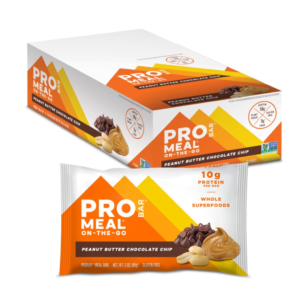 PROBAR MEAL Bar packaging highlights gluten-free and Non-GMO ingredients.
