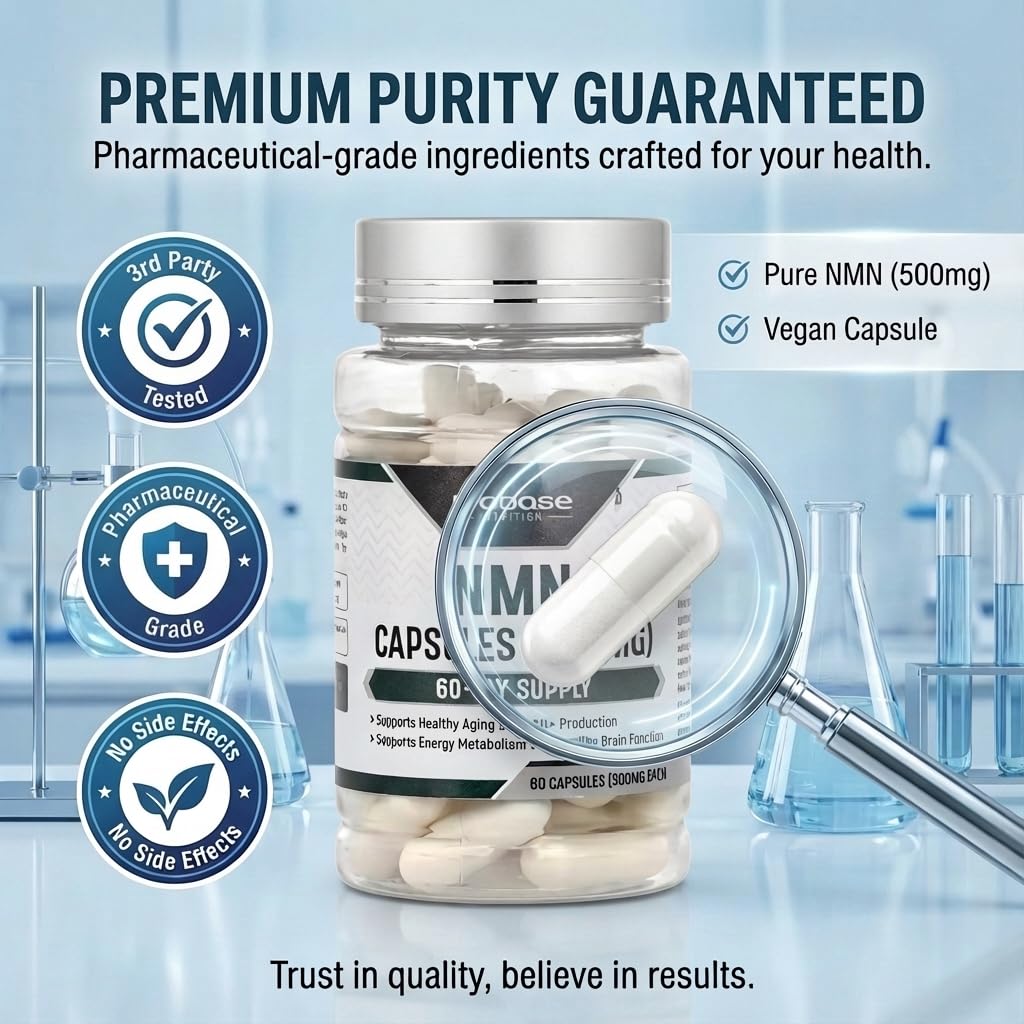 Probase NMN vegan-friendly gluten-free label on packaging