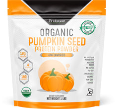 Probase Nutrition pumpkin seed protein powder jar for protein-rich smoothies.