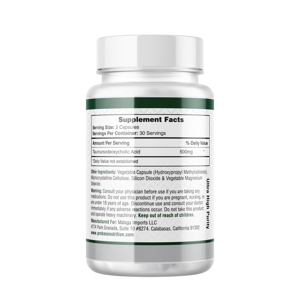 Probase Nutrition TUDCA capsules held in hand for daily wellness