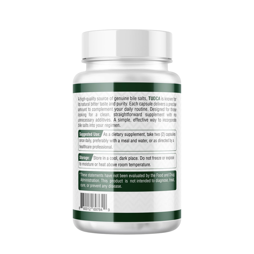 Probase Nutrition TUDCA vegan capsules on a clean, plant-based supplement line