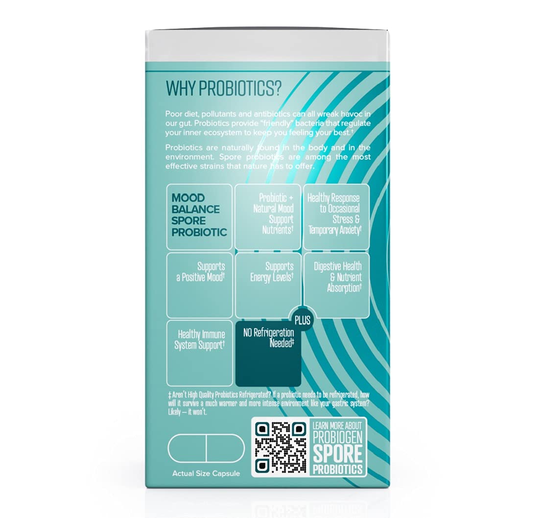 Probiogen gluten-free and non-GMO probiotic label
