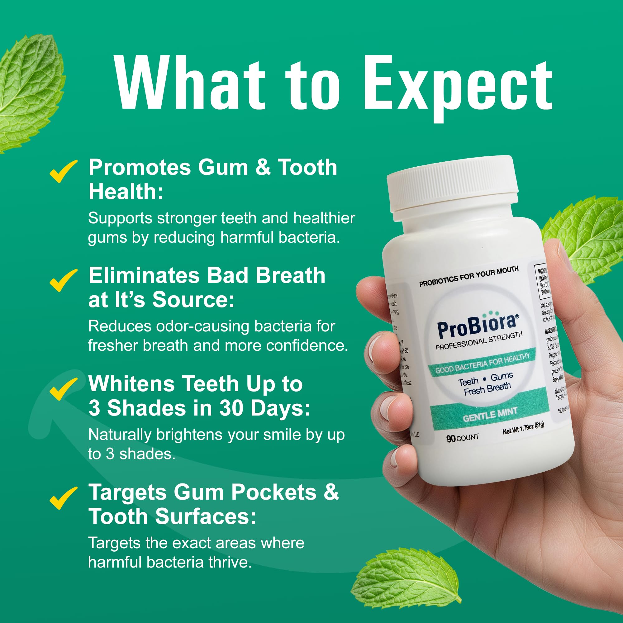 ProBiora Health after dental cleaning supports ongoing oral balance
