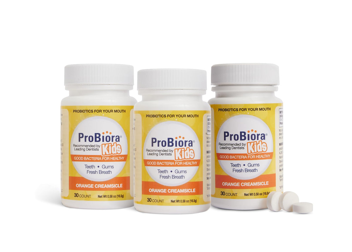 ProBiora Kids orange-creamsicle chew promotes fresher breath for kids