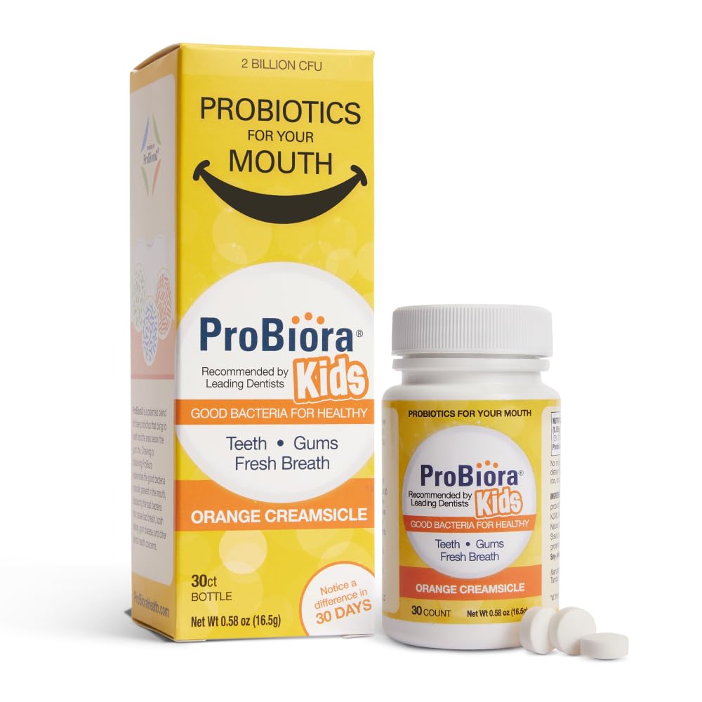 ProBiora Kids tablet dissolving to fit busy bedtimes