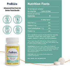ProBiora Mint tablets close-up for convenient fresh breath support