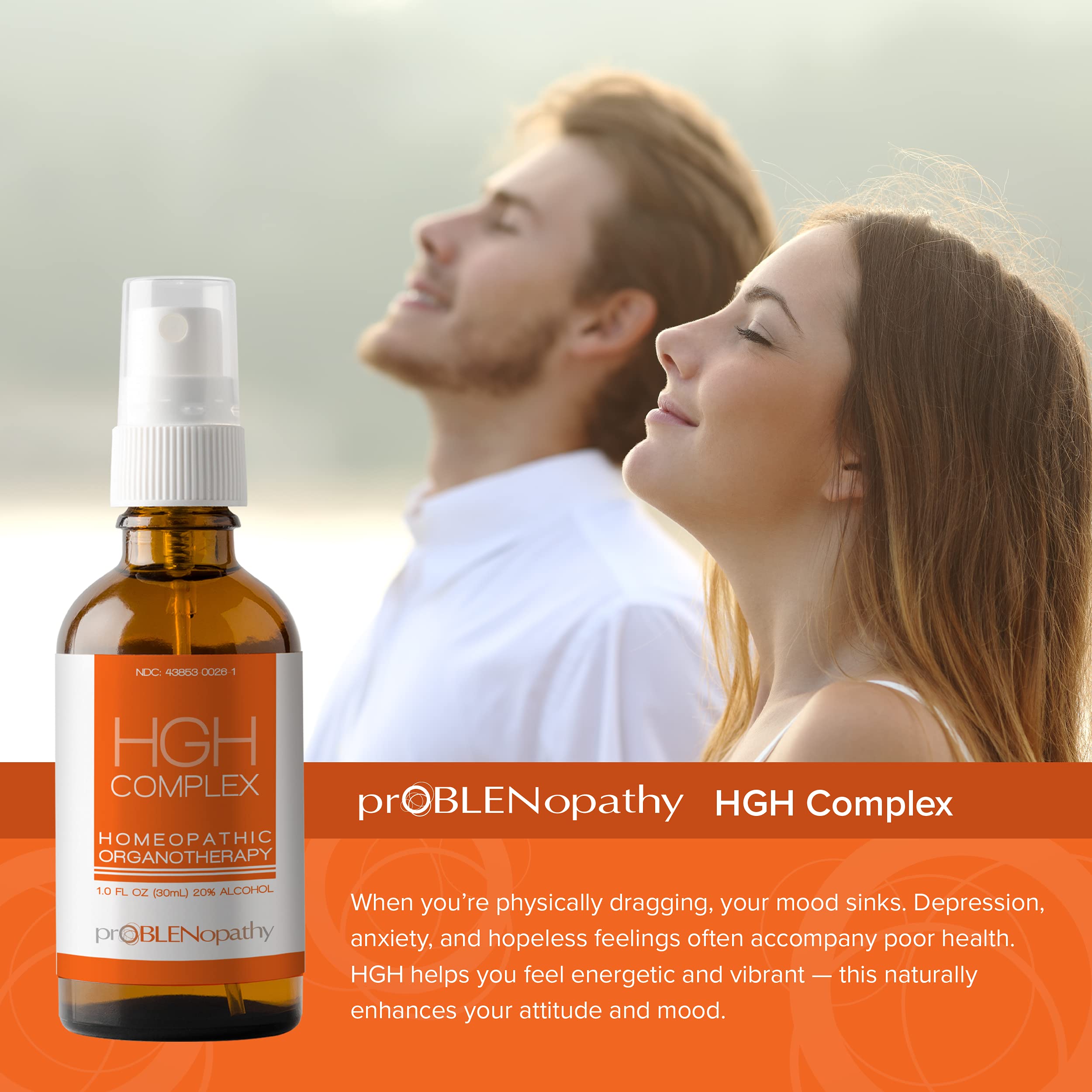 Box packaging of proBLENopathy HGH spray showing 30-day supply