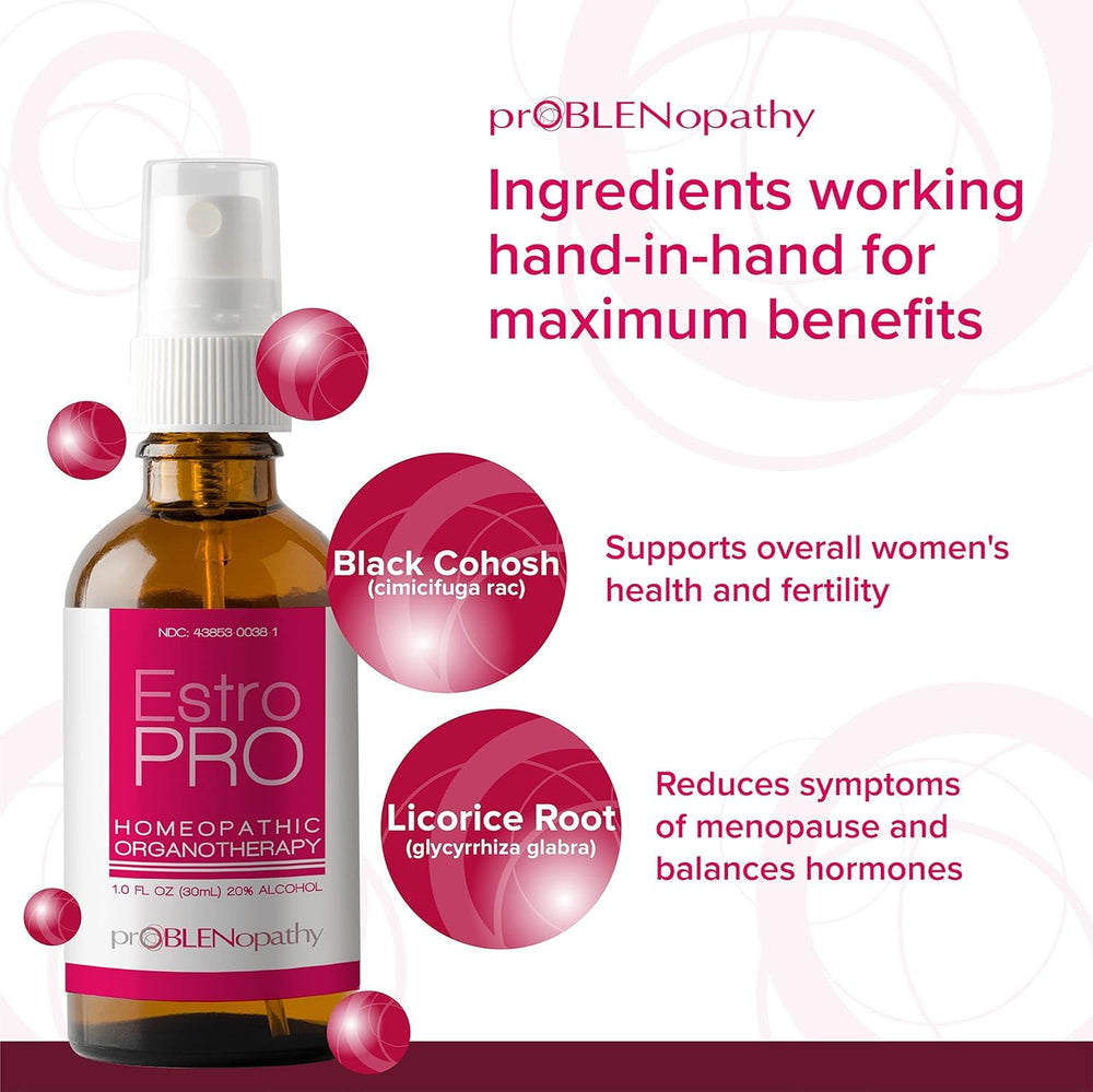 ProBLENopathy menopause-support bottle for balanced mood and energy