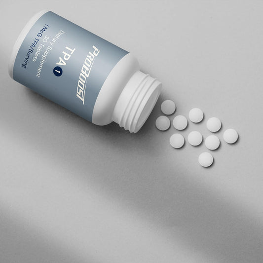 ProBoost Thymic Protein A Tablets dissolving under the tongue for quick absorption.