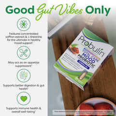 Probulin Mood Probiotics gut health diagram illustration