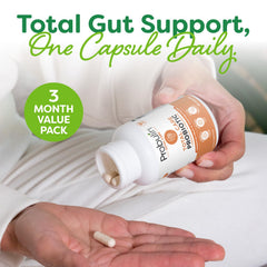 Probulin Total Care ingredients with fermented fruits and prebiotics for gut balance