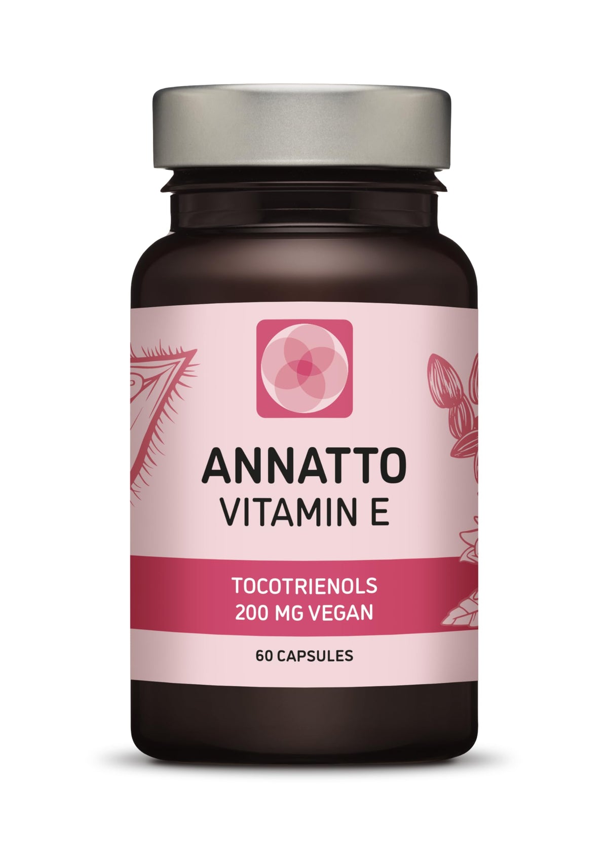 Procapsin annatto tocotrienols capsule close-up, a vegan vitamin E source.