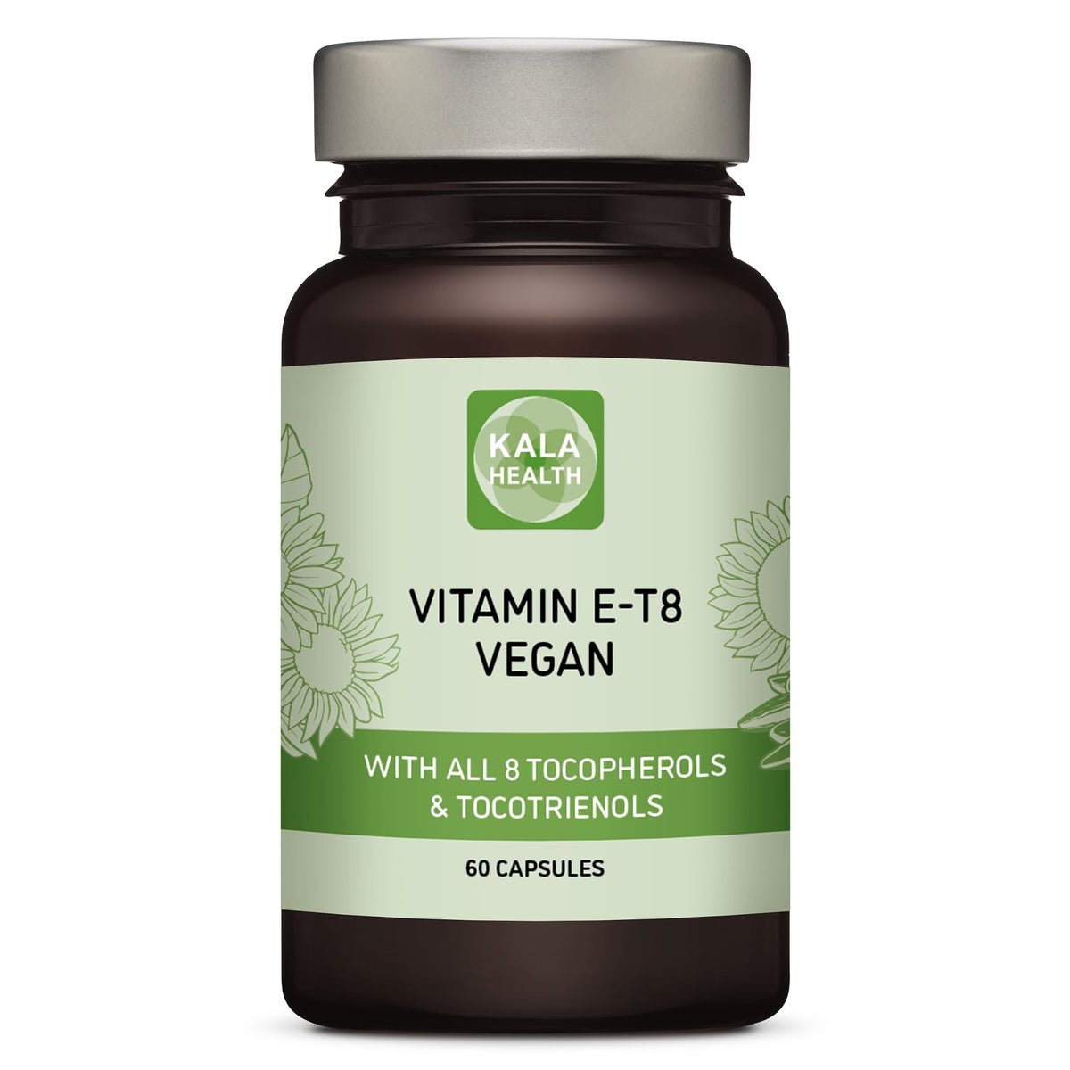 Procapsin vegan Vitamin E bottle showing full-spectrum tocopherols and tocotrienols for hair and skin