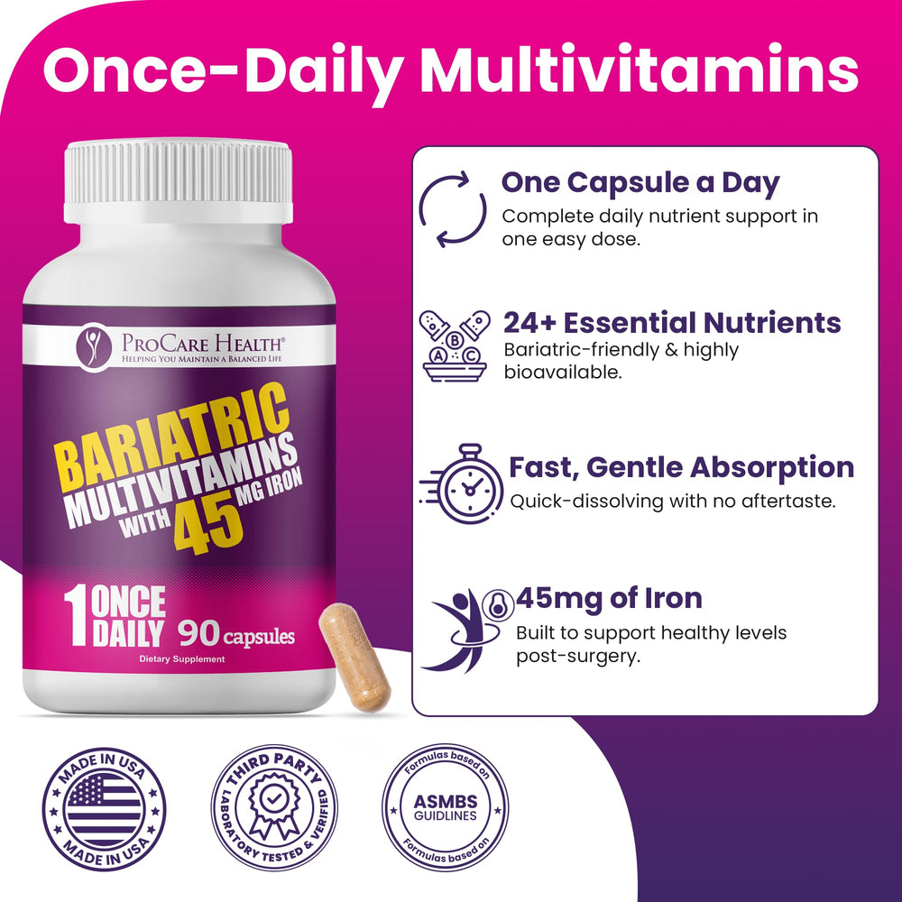 Person taking ProCare Health multivitamin as part of daily routine