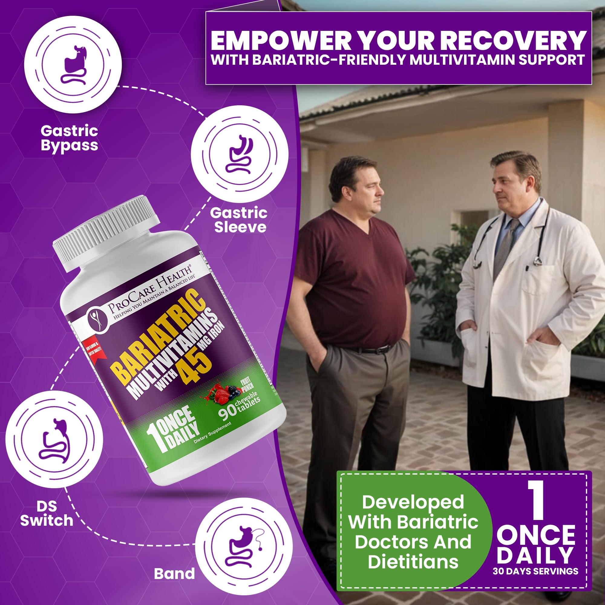 ProCare Health B12 methylcobalamin chewable for improved absorption and energy.