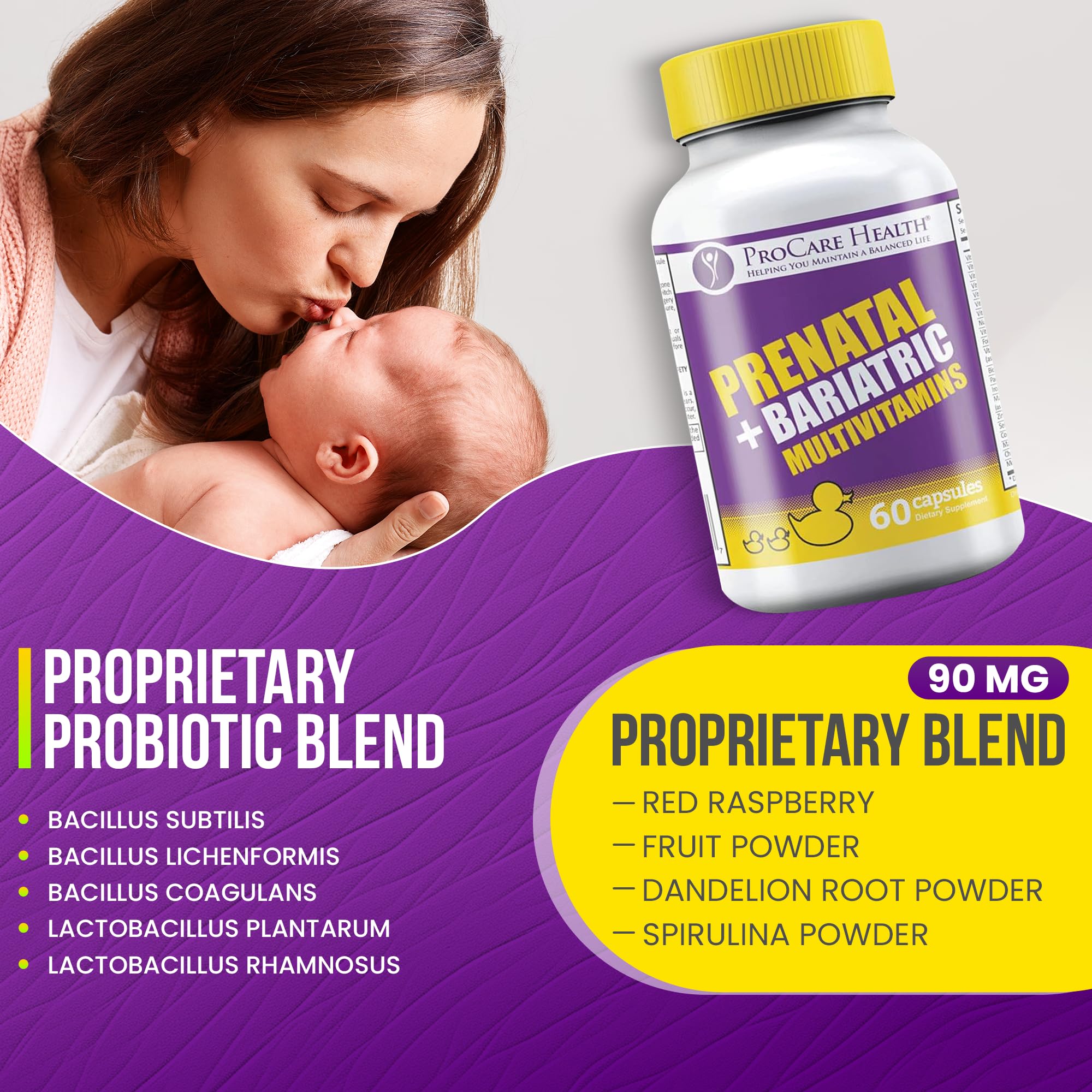 Packaging on shelf communicates easy-to-swallow design for busy moms.