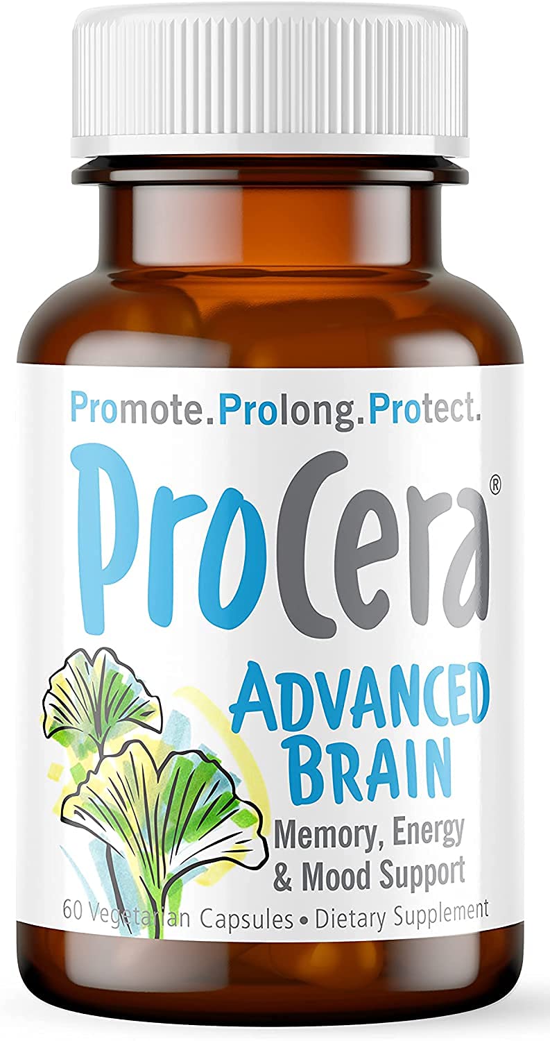 Procera Advanced Brain bottle front view for on the go memory support