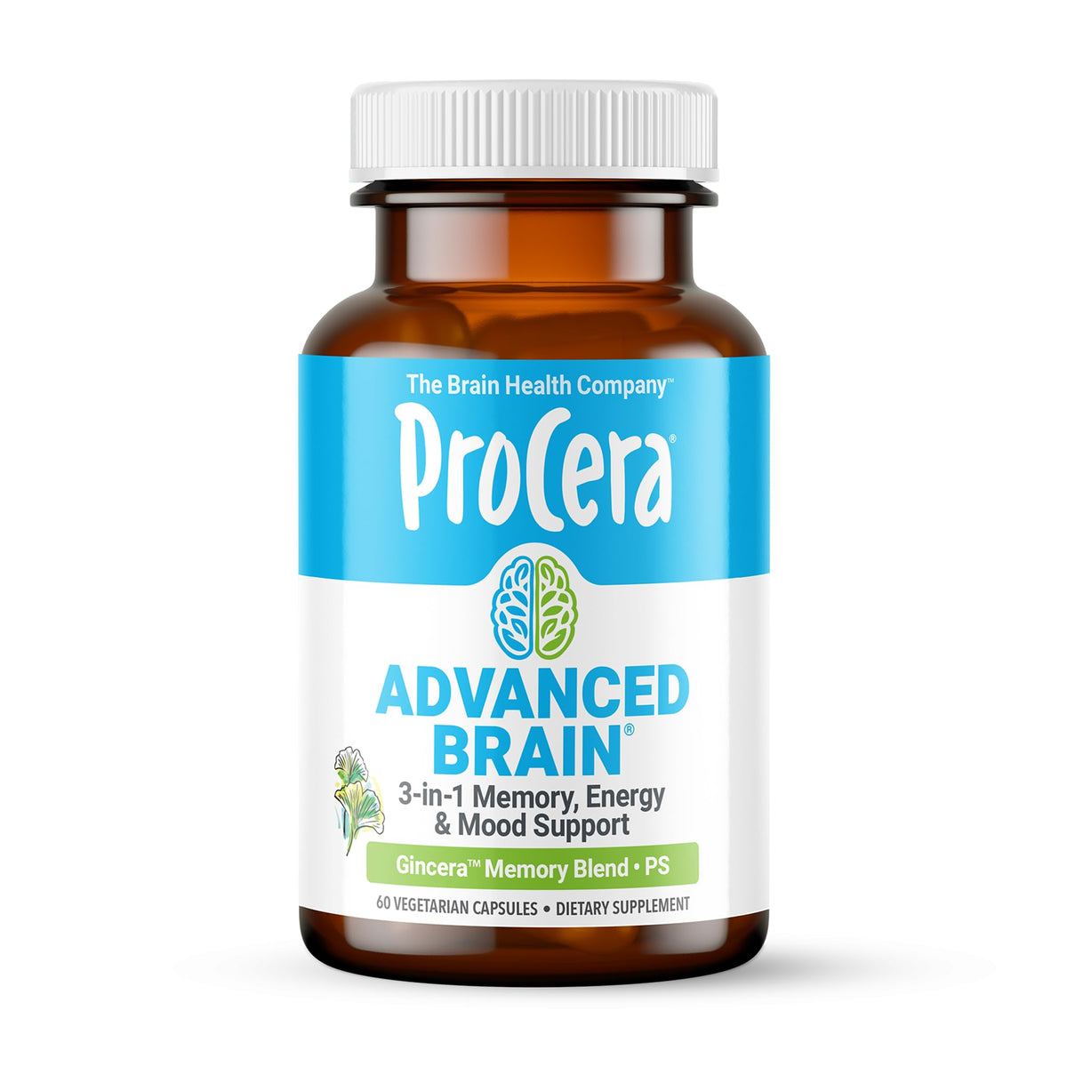 Procera Advanced Brain bottle on a tidy desk supports sharper memory recall during study sessions.
