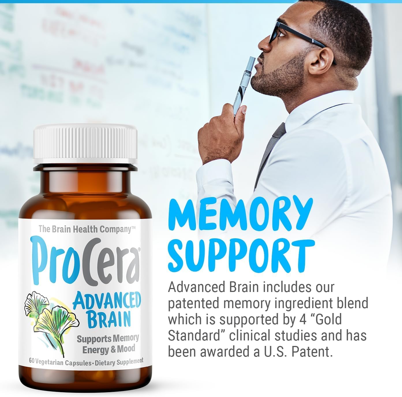 Procera Advanced Brain study desk scene suggests enhanced concentration