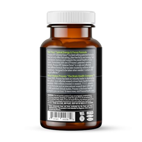Procera XTF bottle cap close-up showing secure packaging for freshness.