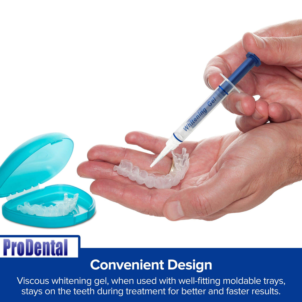 ProDental enamel-safe formula protects teeth and veneers during whitening