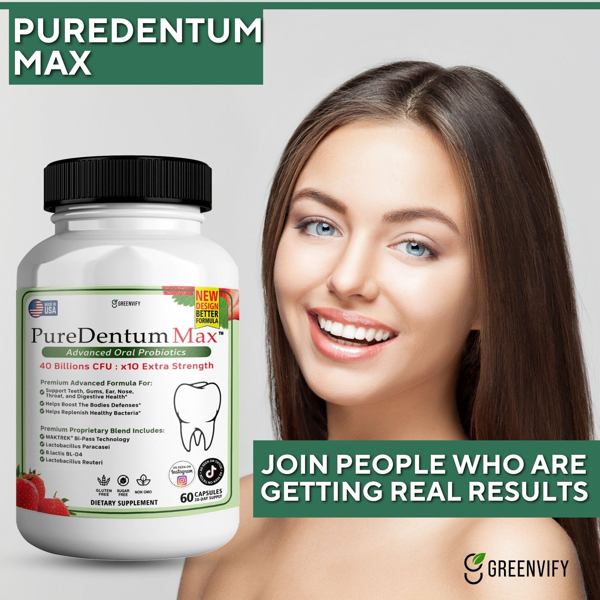 ProDentim Max daily routine with easy-to-take capsules for gum care.