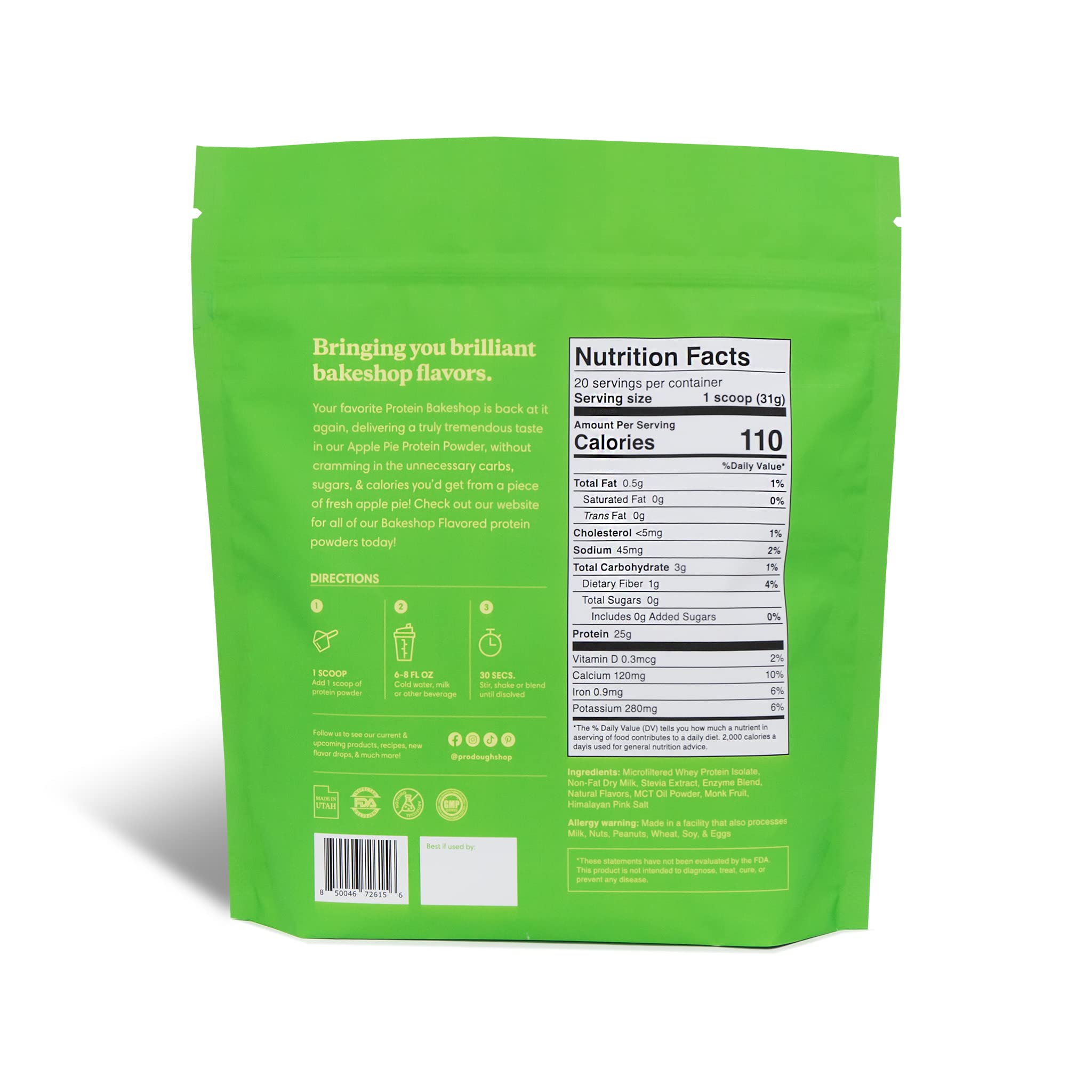 ProDough enzyme blend scoop ready for easy digestion