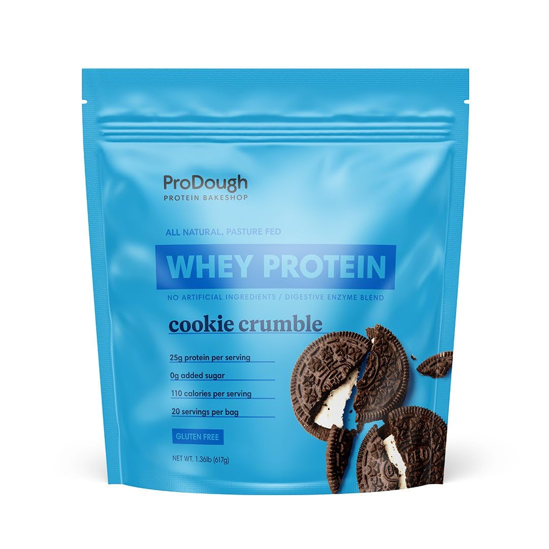 ProDough Gourmet Whey Isolate powder bag for smooth shakes