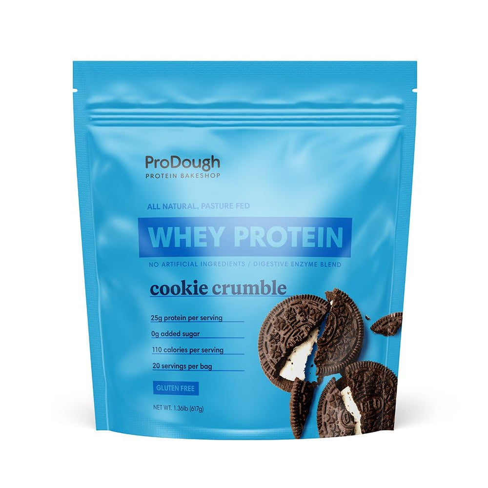ProDough Gourmet Whey Isolate powder bag for smooth shakes