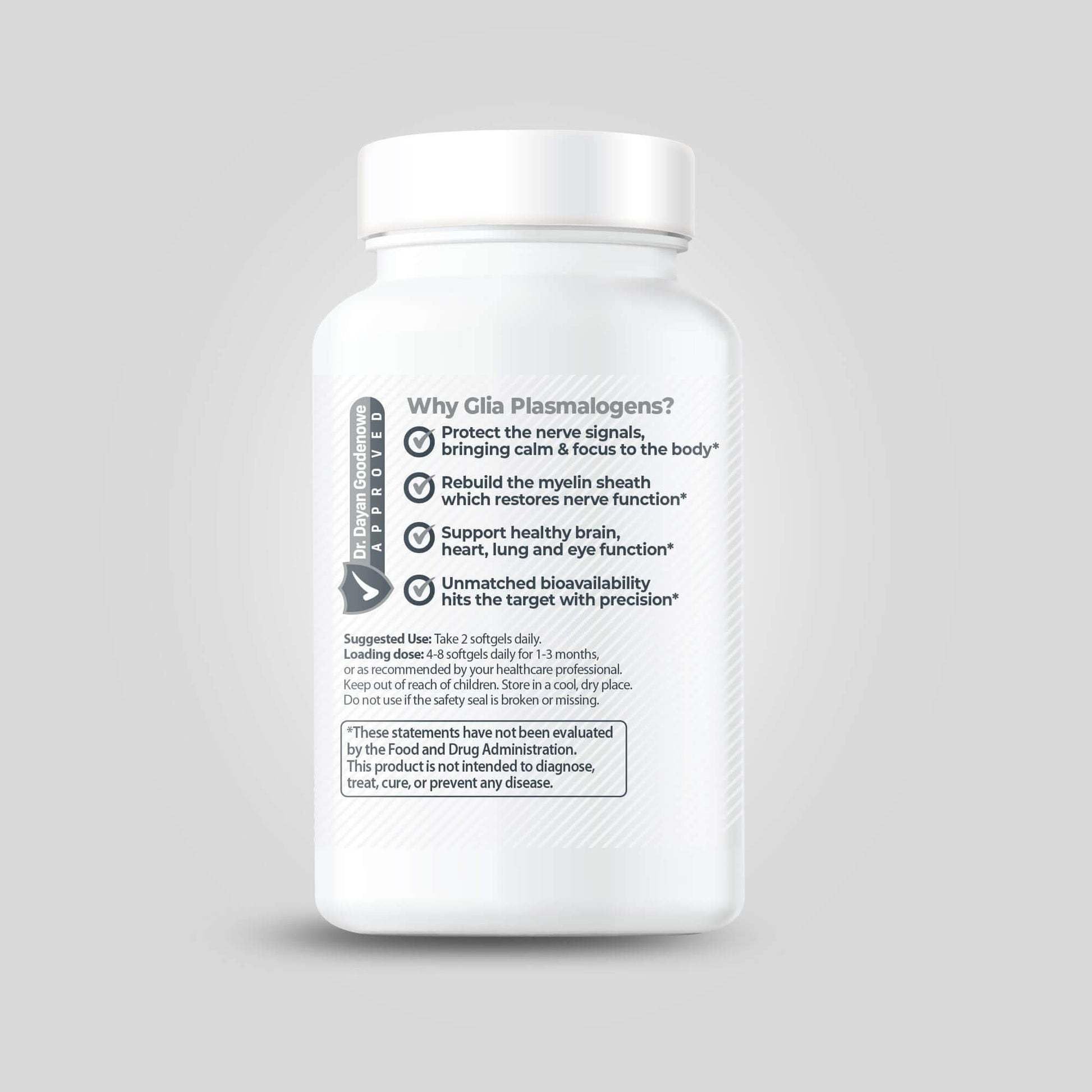 ProdromeGlia label detail notes vegan, non-GMO, USA-made production quality