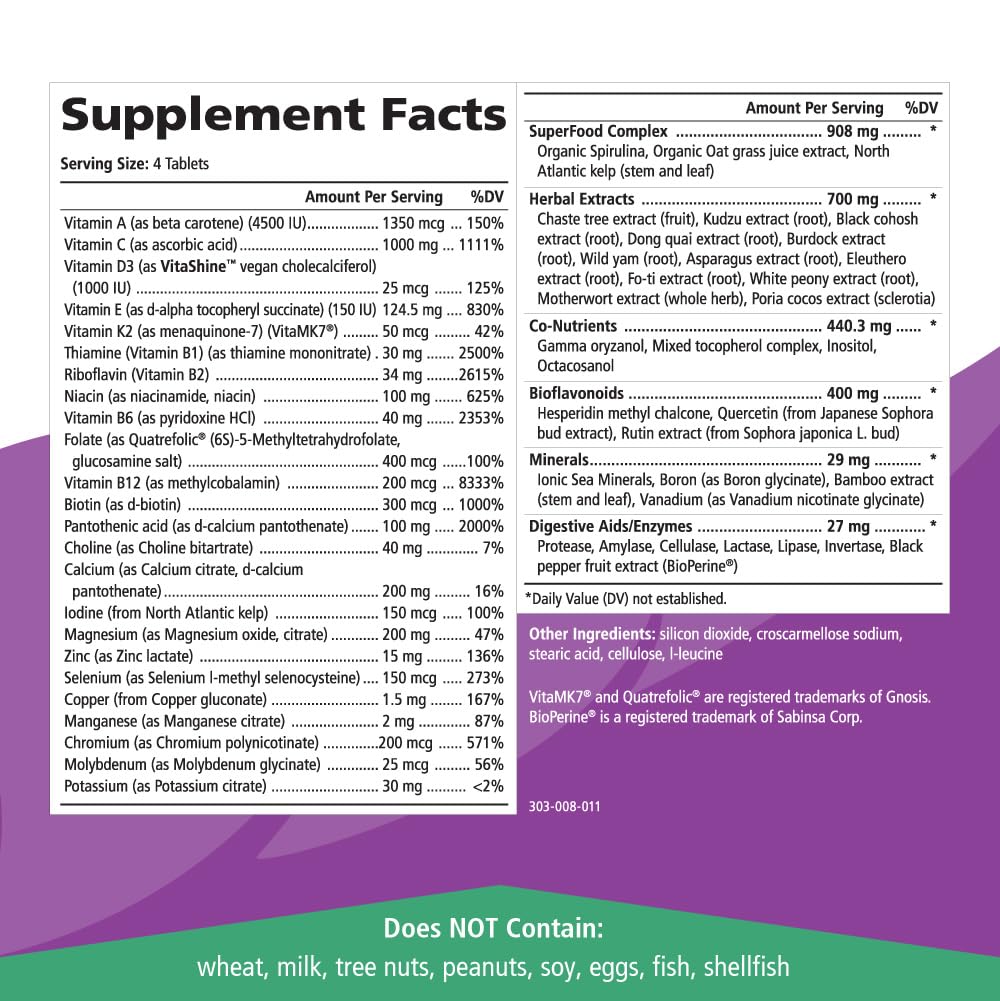 ProFema shows vitamins D3, B12, and C for daily health support