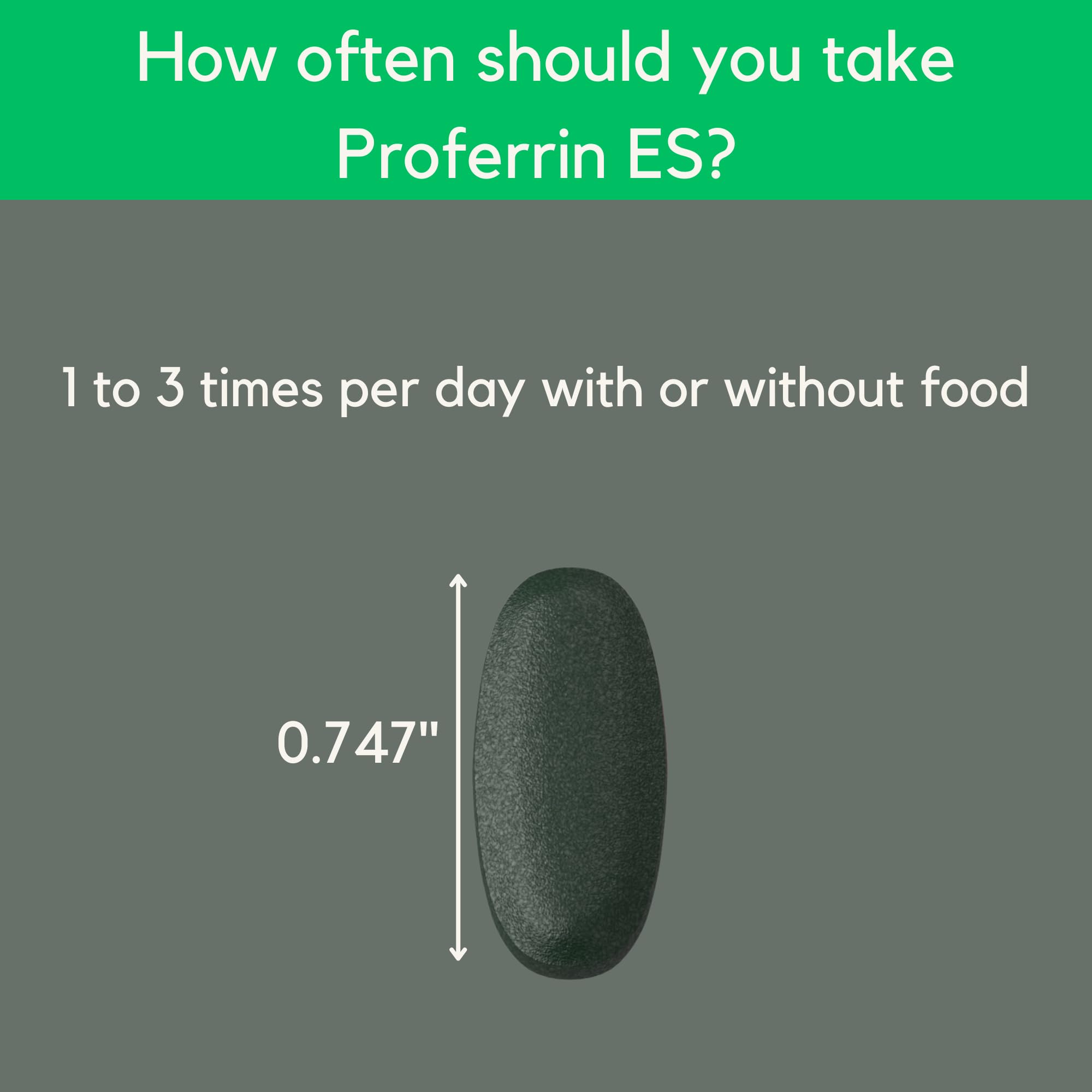 Proferrin ES daily-pack presentation for convenient iron support.