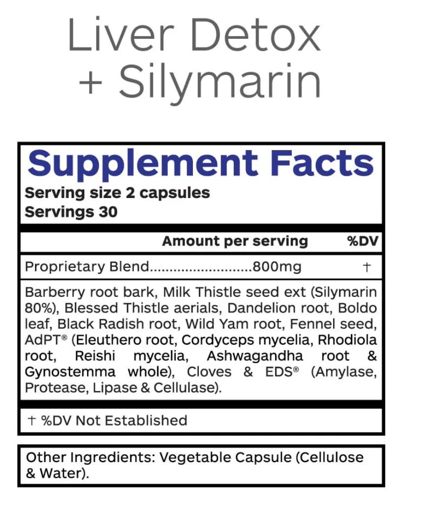 Professional Botanicals Liver Detox capsules for easy daily antioxidant support.