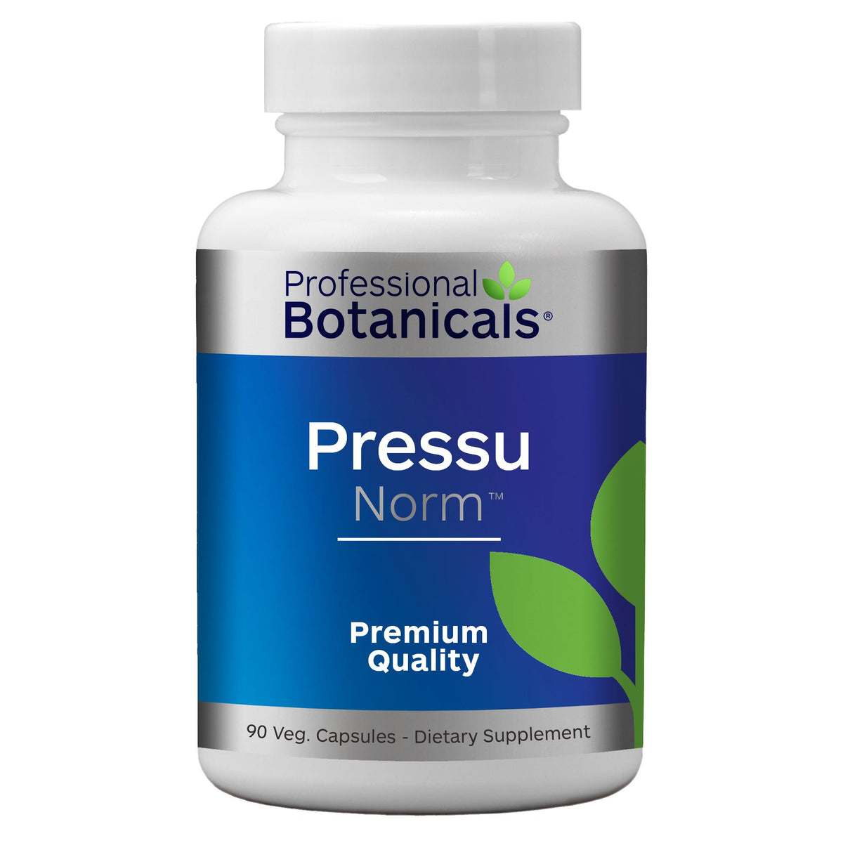 Professional Botanicals Pressu Norm bottle with capsules for healthy blood pressure support.