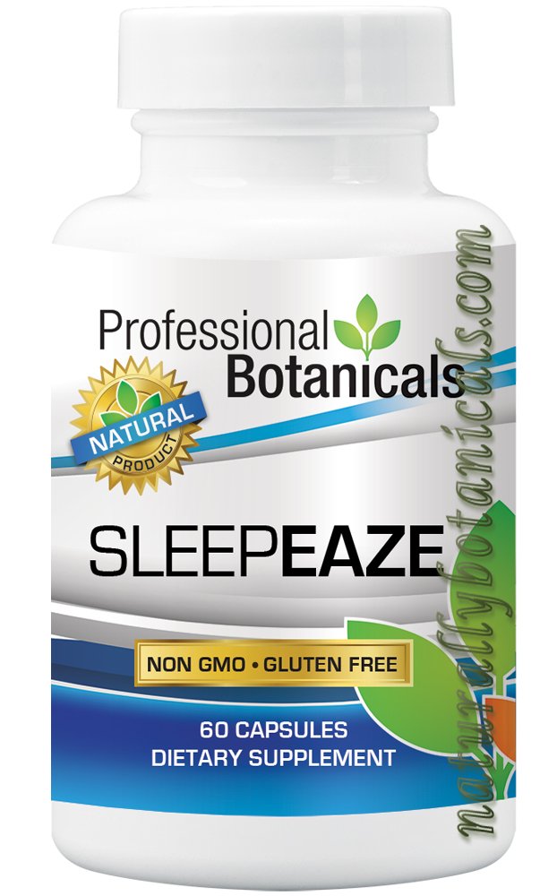 Professional Botanicals Sleep Eaze bottle front with branding for natural sleep support.