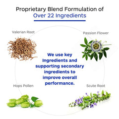 Professional Botanicals Tense-X ingredients blend highlights natural botanicals like hops and passionflower.