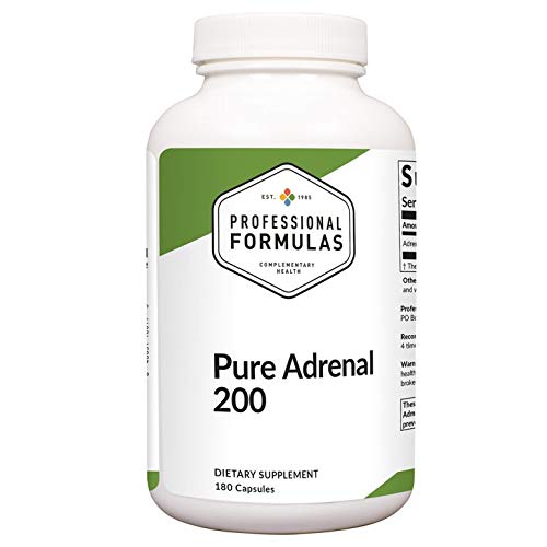 Professional Complementary Health Formulas Pure Adrenal 200 bottle for easy daily energy support
