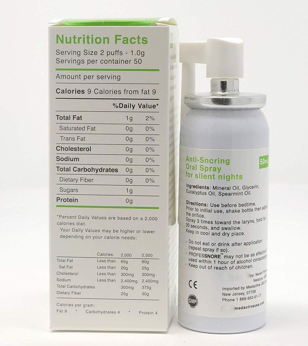 Professnore coating upper airways with natural lubricant for comfort.