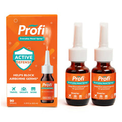 Profi Everyday Nasal Spray bottle in hand for daily defense