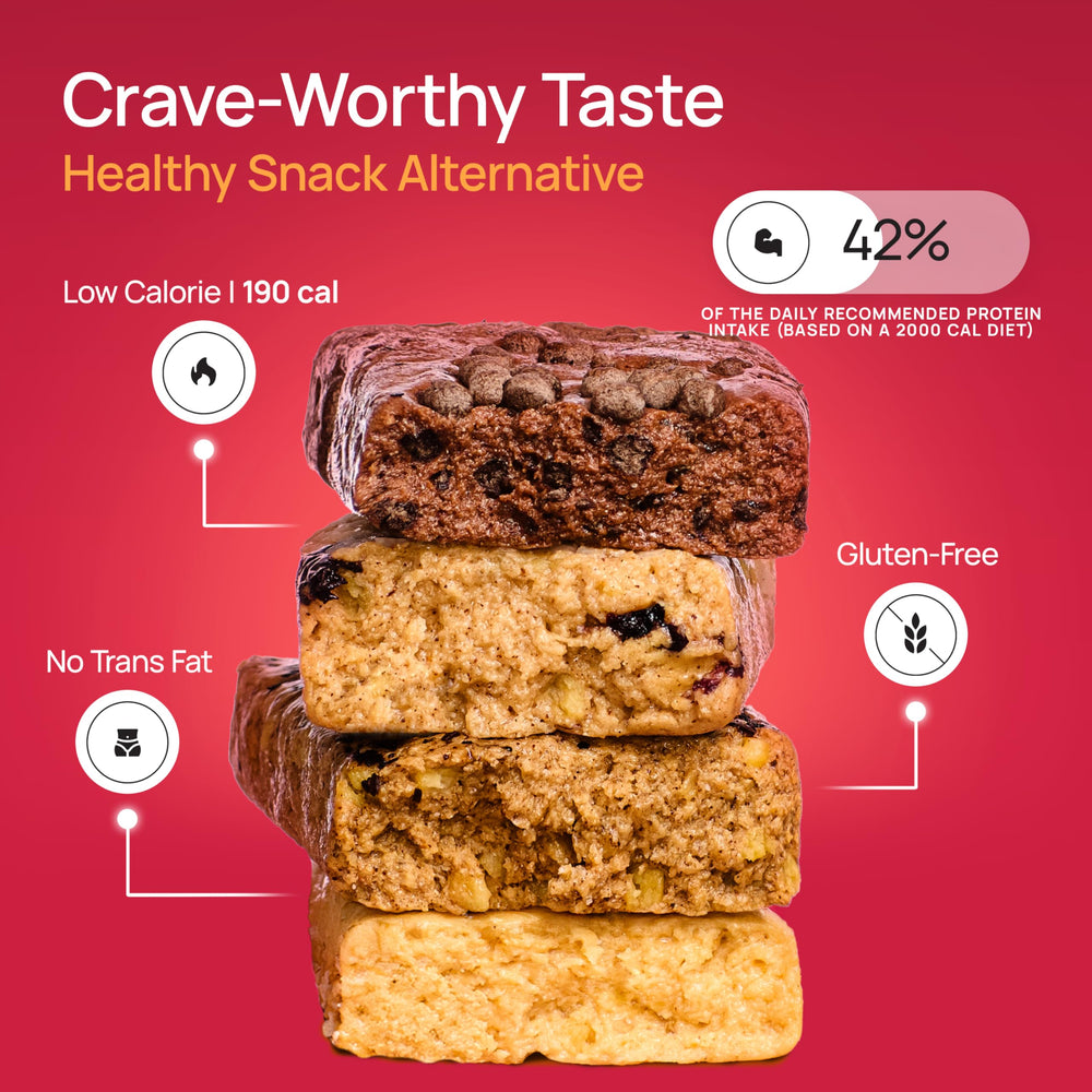 Compact ProGo bar beside gluten-free label for lightweight fueling.